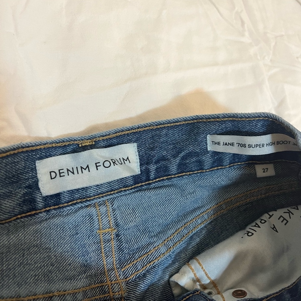Aritzia Denim forum the Jane 70s super high boot 30L 27W - Picture 3 of 5
